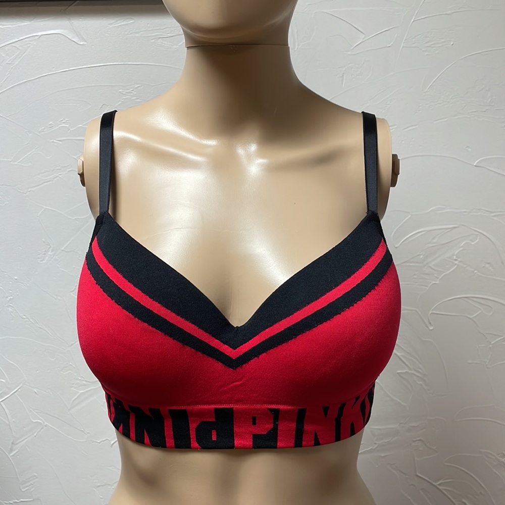 PINK Victoria’s Secret Red and Black Bra
